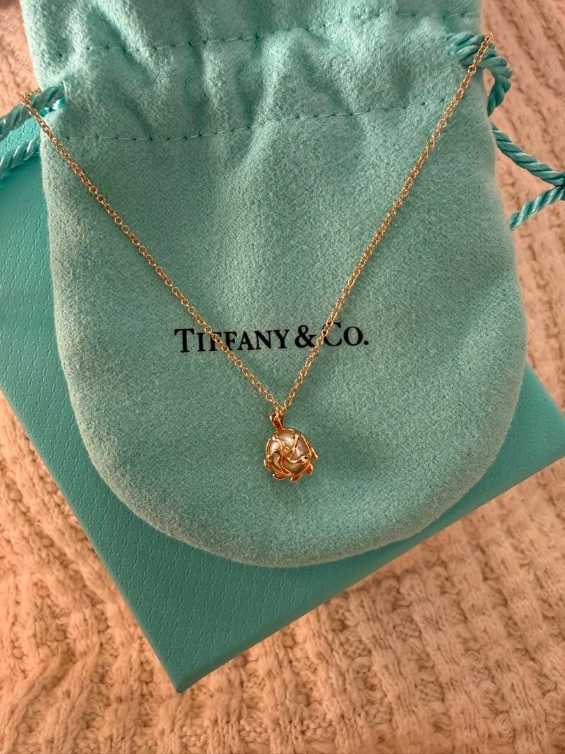 ティファニー オリーブリーフ ネックレス K18 週末値下げ