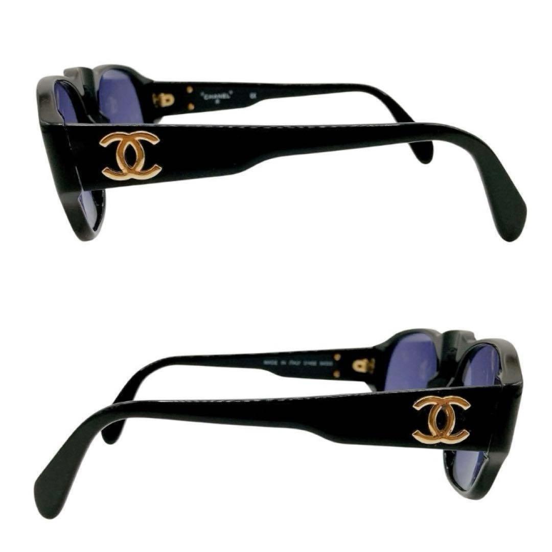 美品✨CHANEL シャネル　サングラス　ブラック　ココマーク　専用ケース付き