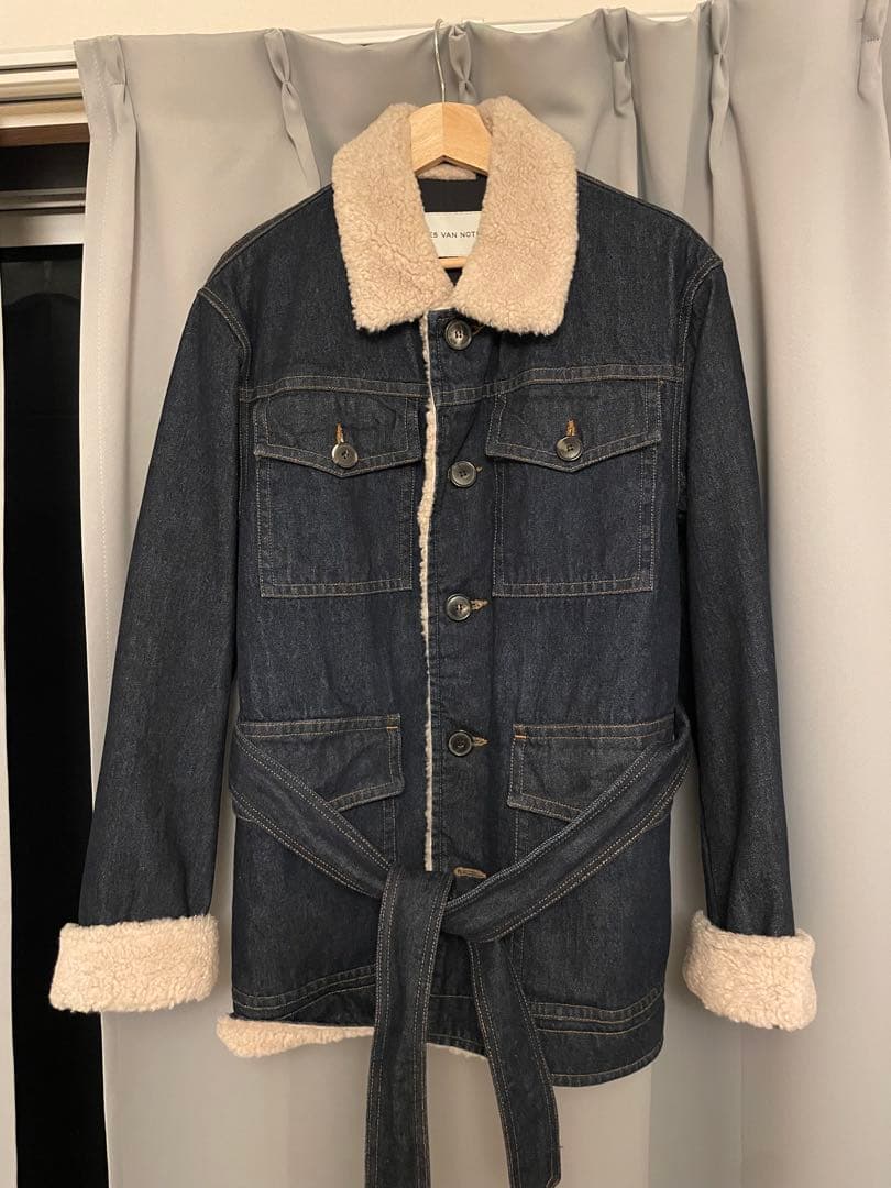 dries van notten 24AWボアデニムジャケット