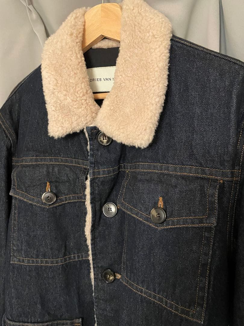 dries van notten 24AWボアデニムジャケット