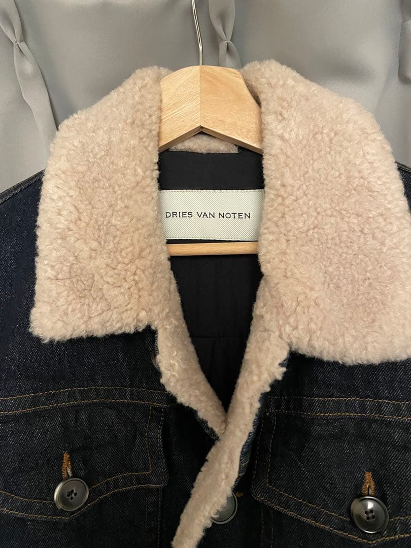 dries van notten 24AWボアデニムジャケット