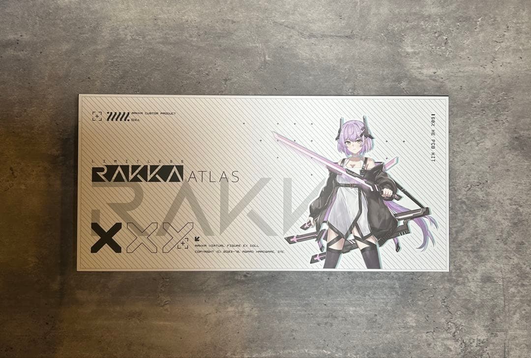 新品未使用・Rakka60 Atlas 6.25U ＋ Mobiusスイッチ付き