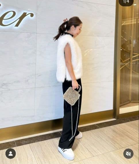 トレフルプラスワン❢完売❢交渉可!trefle+1 ふわふわベスト　ホワイト