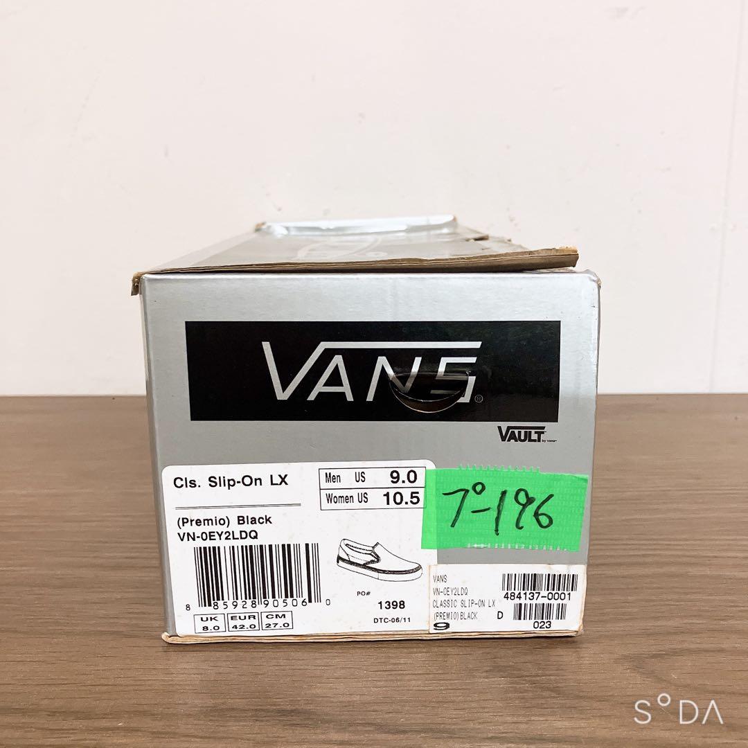 【未使用】VANS Cls.Slip-On LX (黒) （プー196）