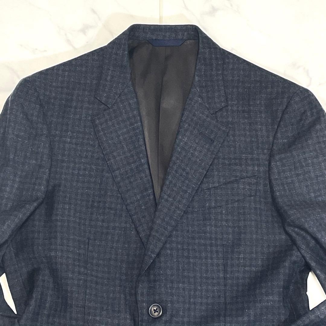 現行✨ ポールスミス REDA スーツ セットアップ チェック柄 裏地花柄 総柄