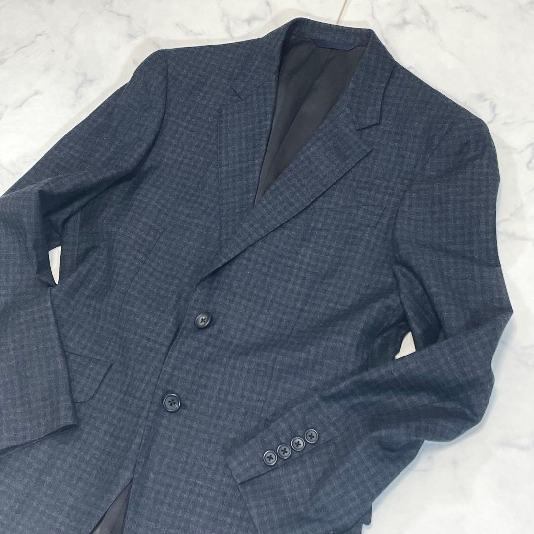 現行✨ ポールスミス REDA スーツ セットアップ チェック柄 裏地花柄 総柄