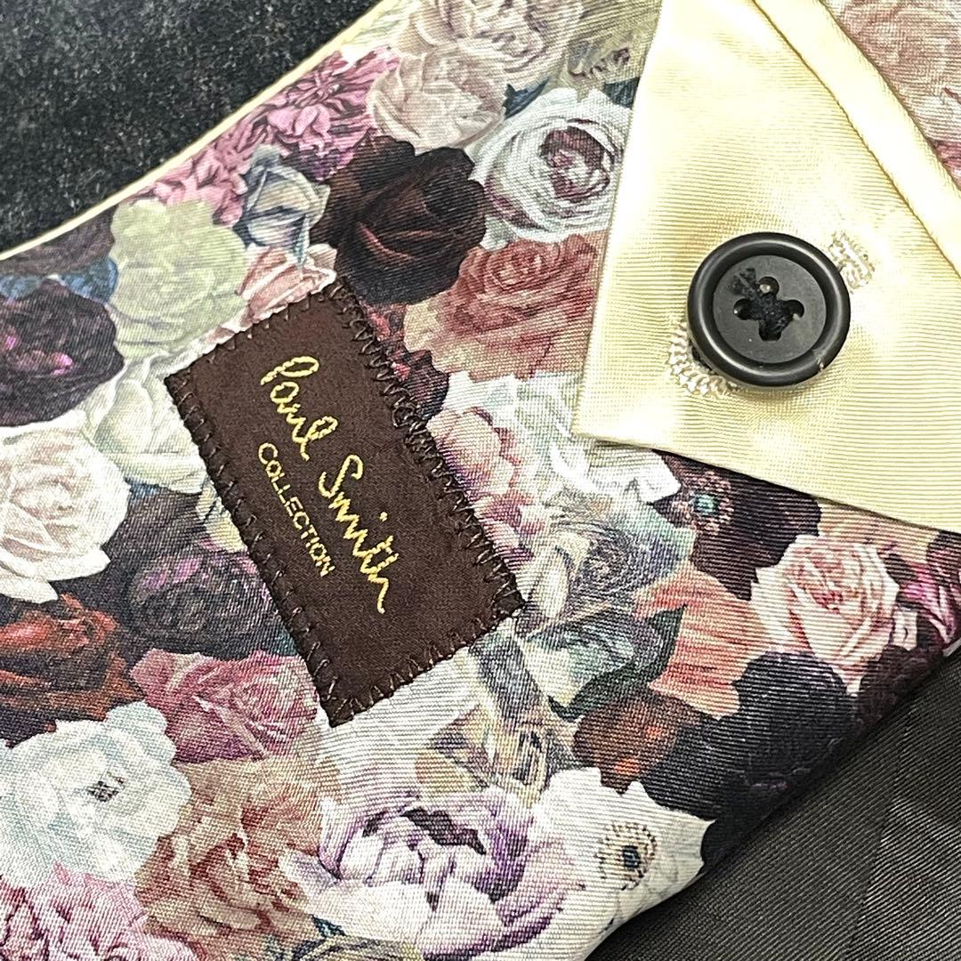 現行✨ ポールスミス REDA スーツ セットアップ チェック柄 裏地花柄 総柄