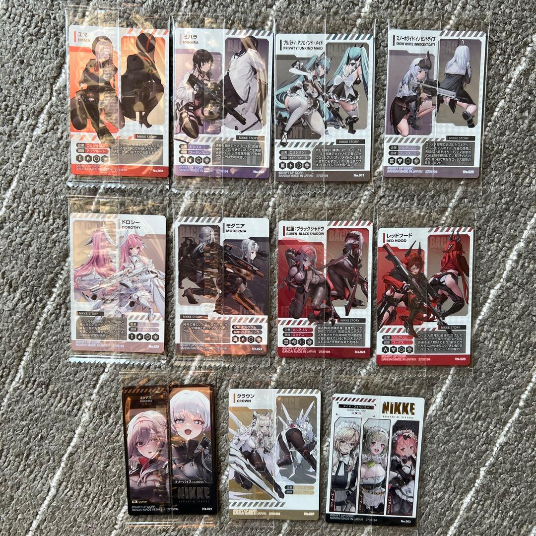 勝利の女神 NIKKE ウエハース カード　第2弾 11種類、未開封❗️