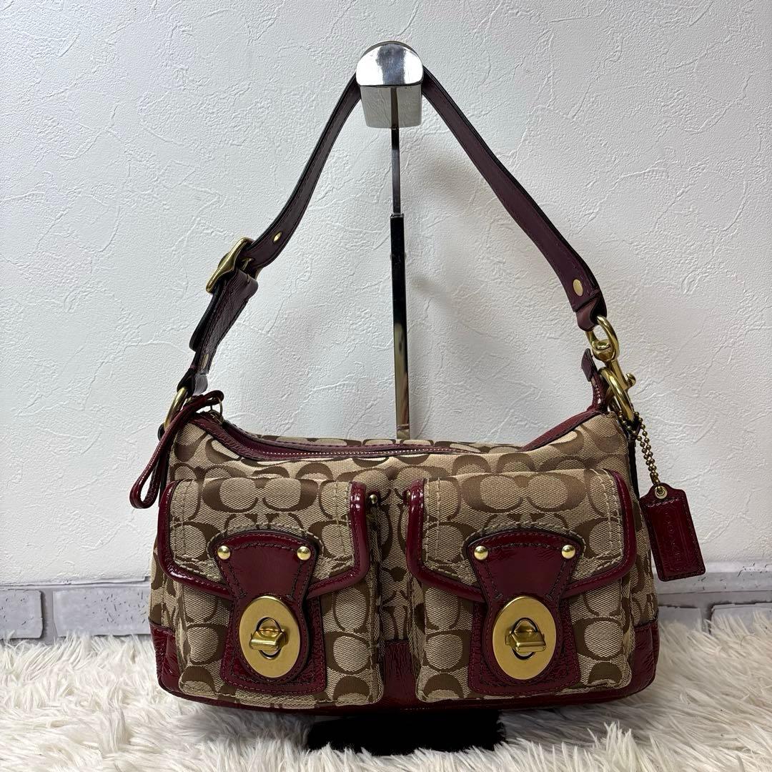 バッグ Coach Signature Legacy 65th Shoulder Bag