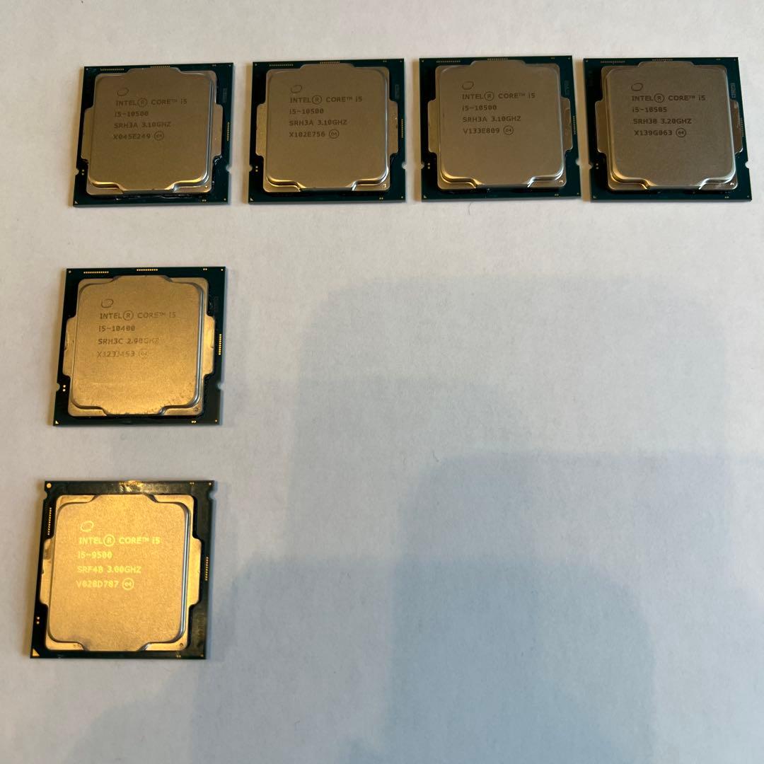 Intel Core i5 10500 10400 9500 複数セット