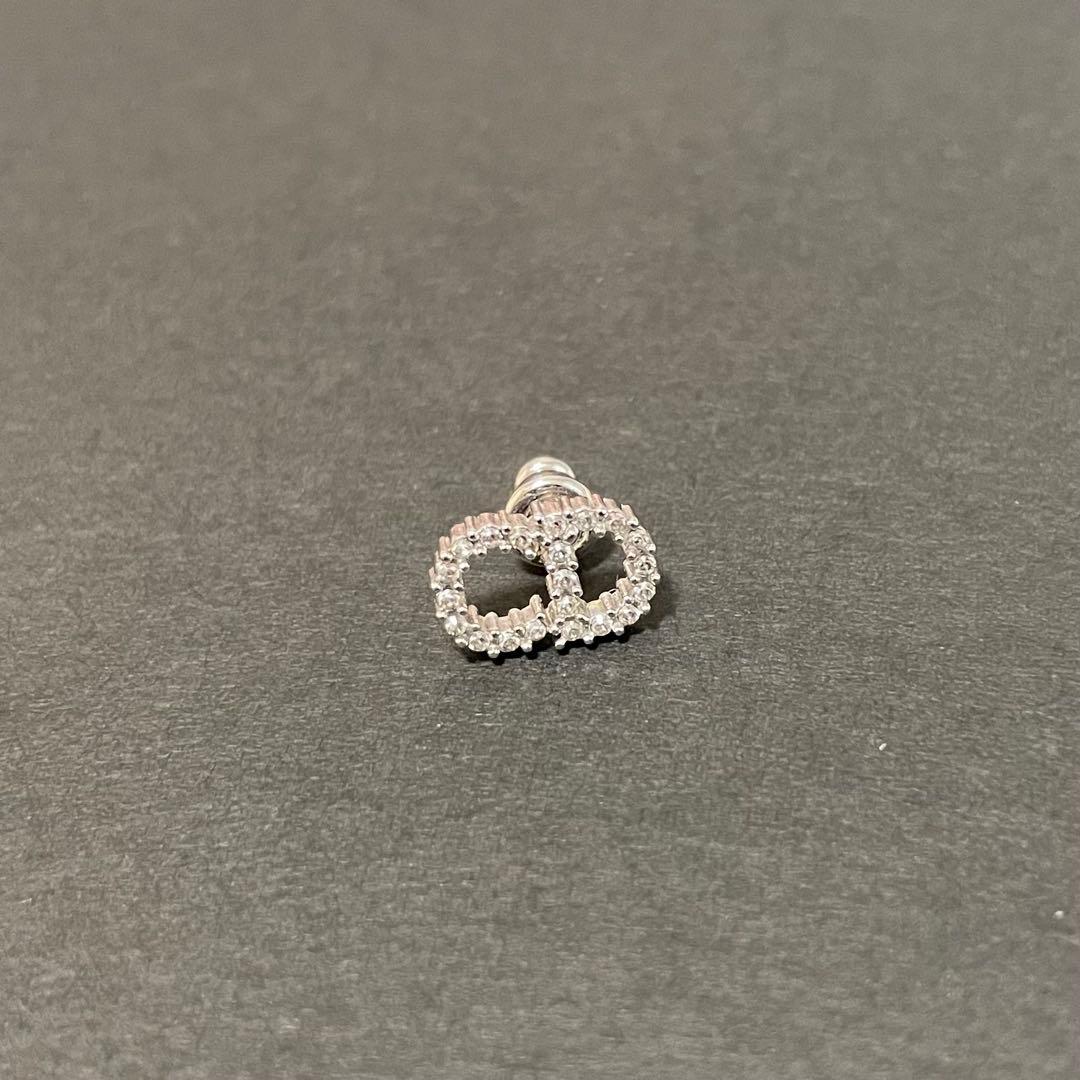 Dior PetitCD ミニスタッド クリスタルピアス 片耳