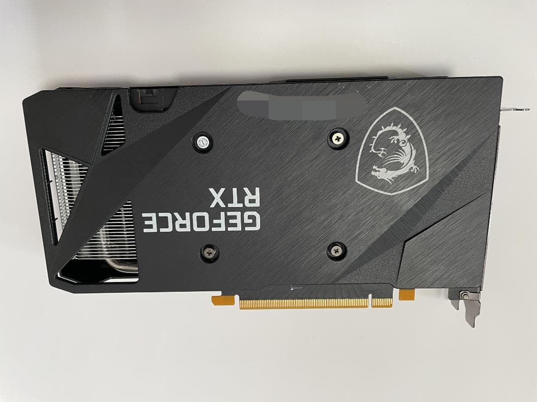 MSI RTX3060 Ti VENTUS 2X 8G 禁煙環境 ガレリア取外