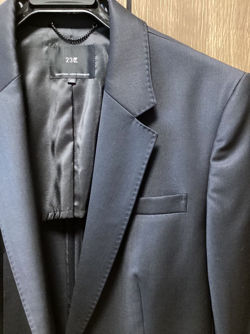 23区　美品　ファインネスウール ジャケット　フレアスカート　スーツセットアップ