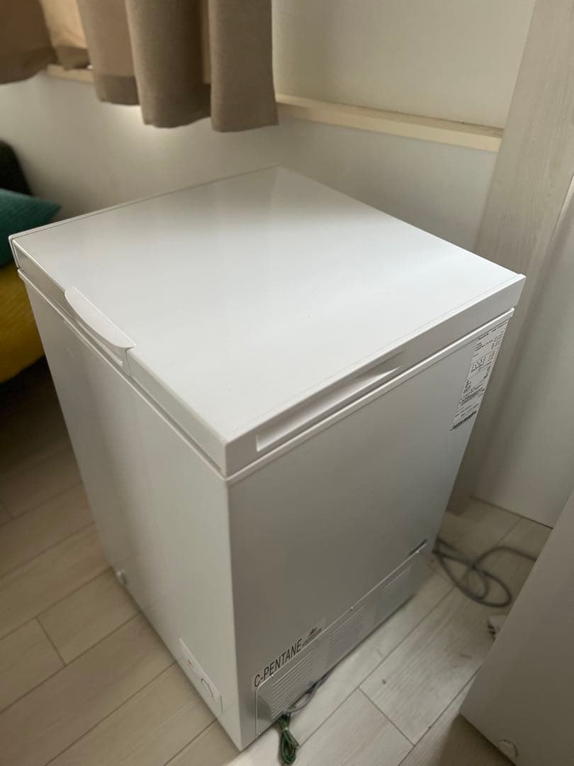 【たのメル便】MAXZEN 冷凍庫 100L ホワイト