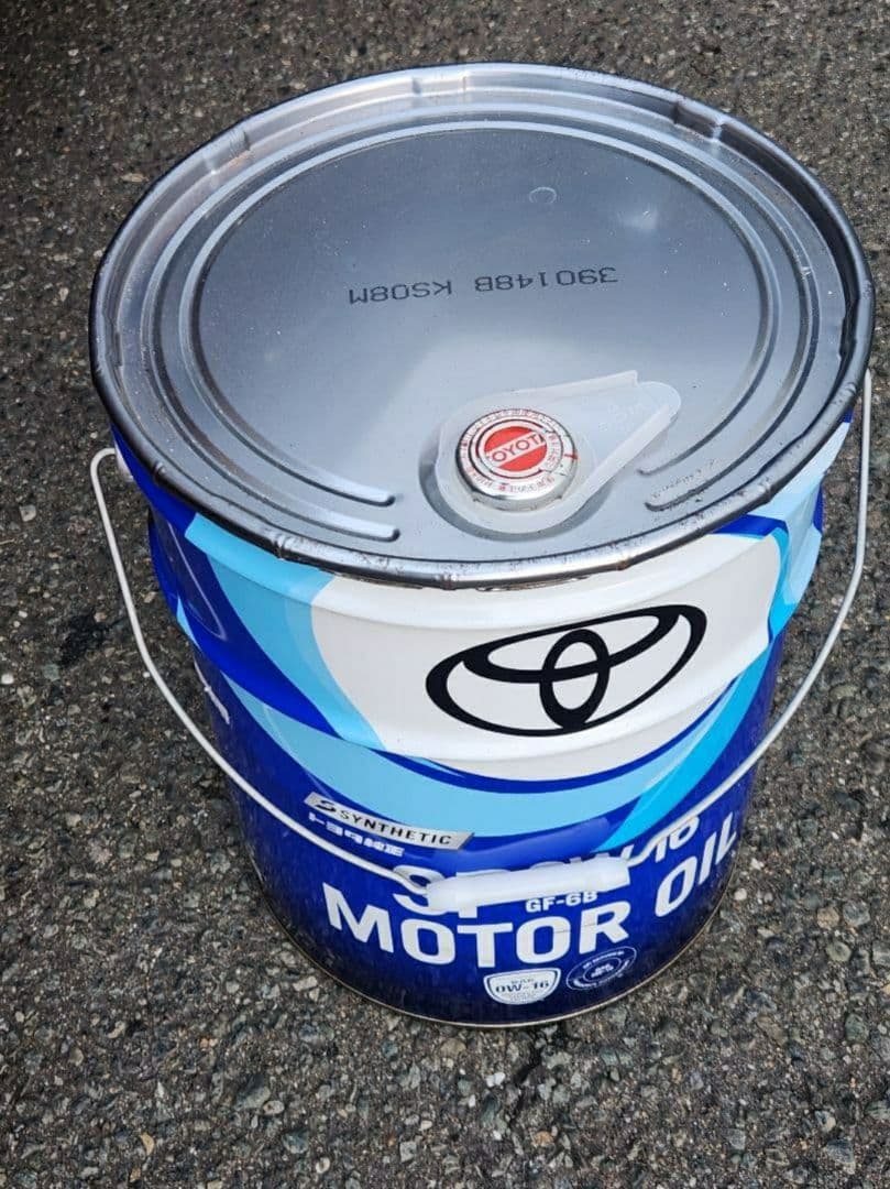 トヨタ純正モーターオイル SP 0W-16　20リッター　ペール缶　新品