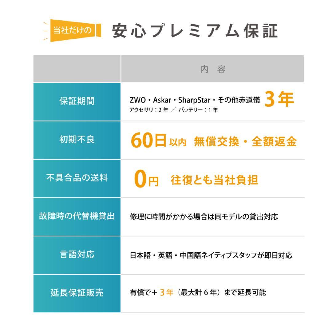 【3年保証】6,100円割引(定価33,900円) ZWOASI AIRMini