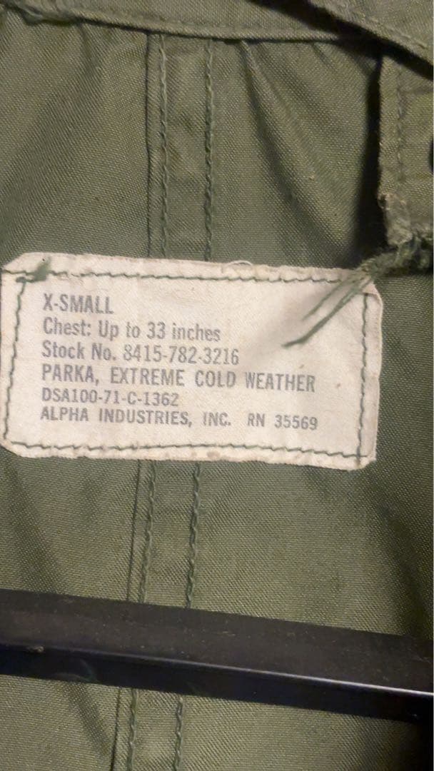 おすし様★購入約束枠★オリジナルALPHA モッズ　SCOVILL ZIP XS