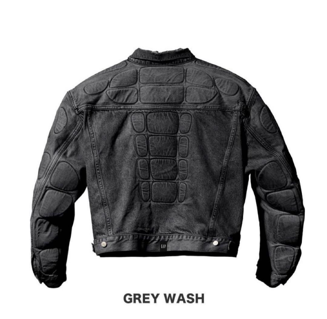 yeezy gap balenciaga ブラック　デニム　ジャケット　サイズL
