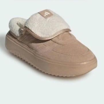 adidas★アディダス★23.5㎝★ボア付き★もふもふ★ベージュ★ミュール