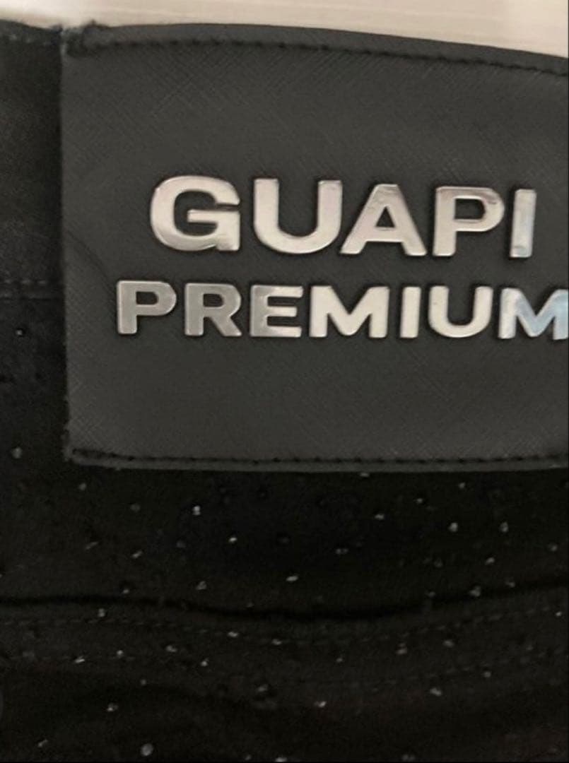 GUAPI ブラックフレアパンツ30