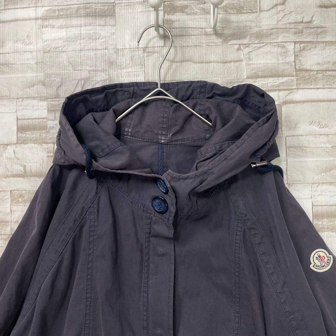 モンクレール★ポンチョナス　CHAR　ドルマンスリーブ　コットン　ネイビー　０