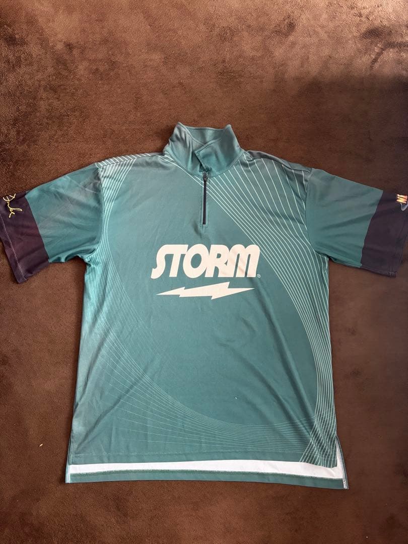STORM ボウリングシャツ 半袖 緑