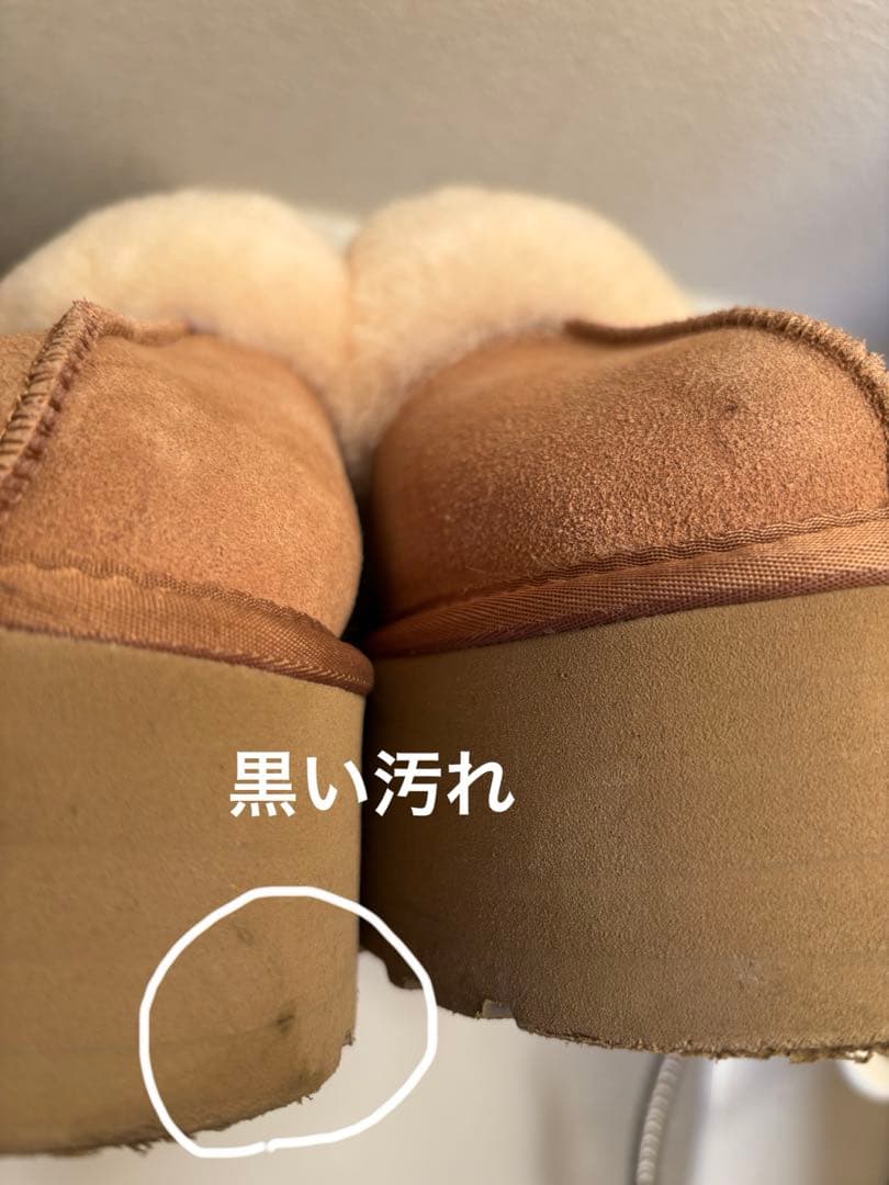 お値下げしました！美品✨UGG プラットフォームサンダル ベージュ