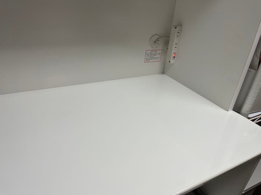 ニトリ　キッチンボード　120cm幅　レジューム　ホワイト　白　食器棚　カウンタ