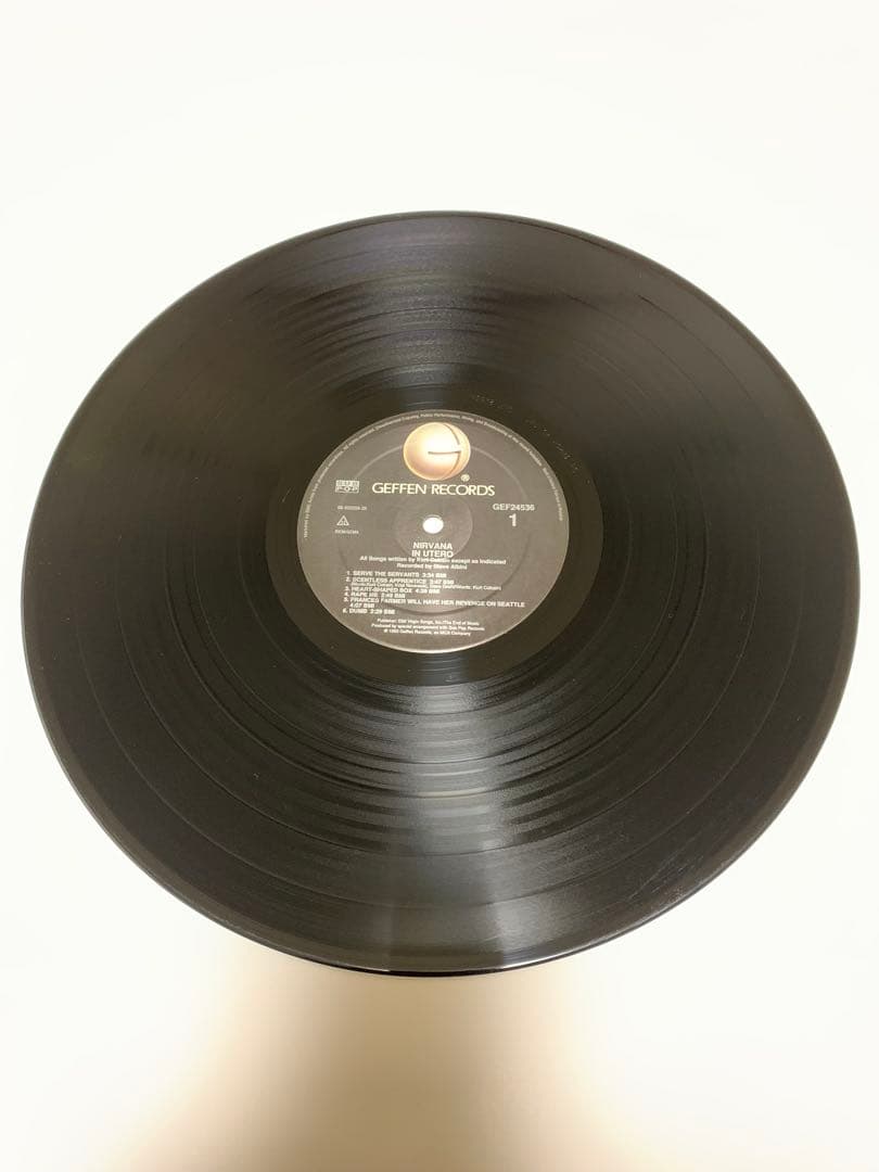 1993年　Nirvana In Utero レコード