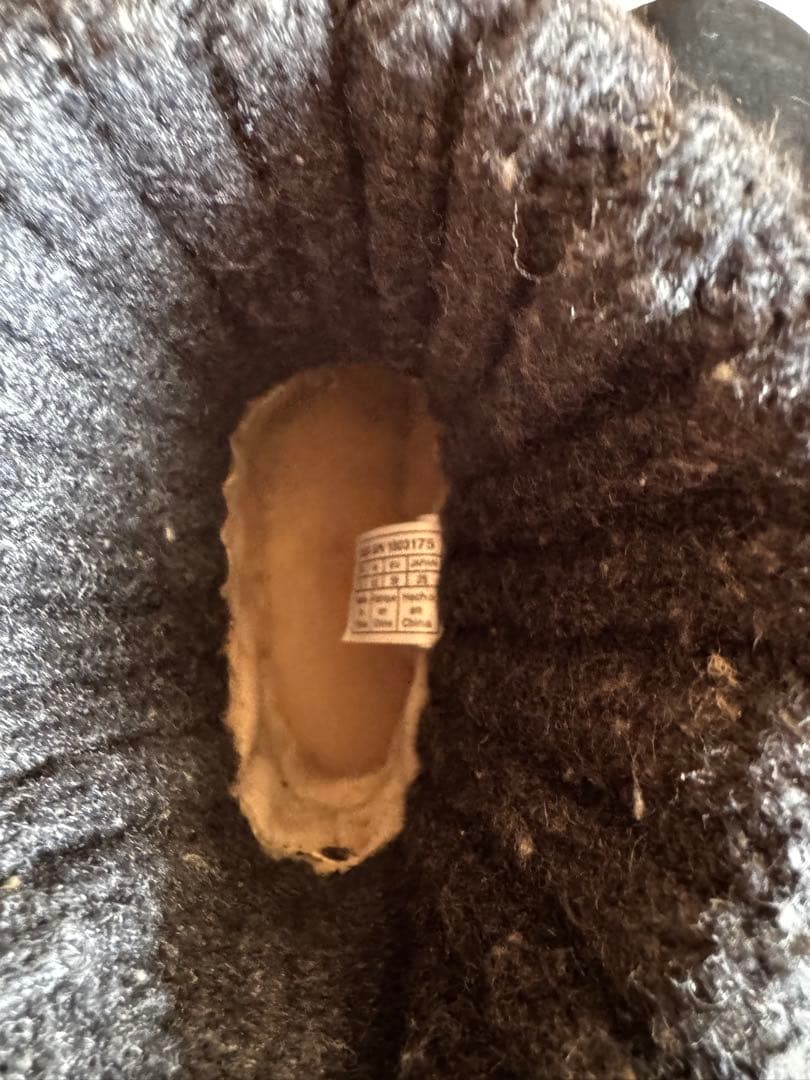 KantaUGG サイズ8黒 スエード ムートンブーツ24.5センチ前後