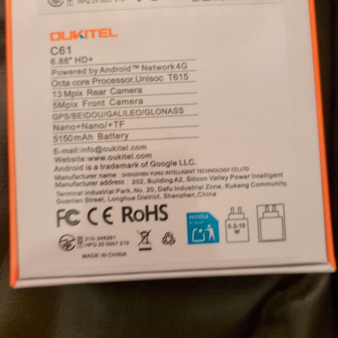 お値下しました・OUKITEL OUKITEL C61 16GB+128GB/