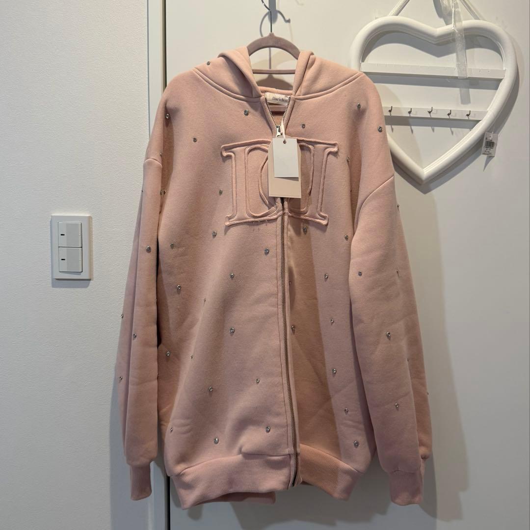 Darich DDロゴビジュージップパーカー ピンク