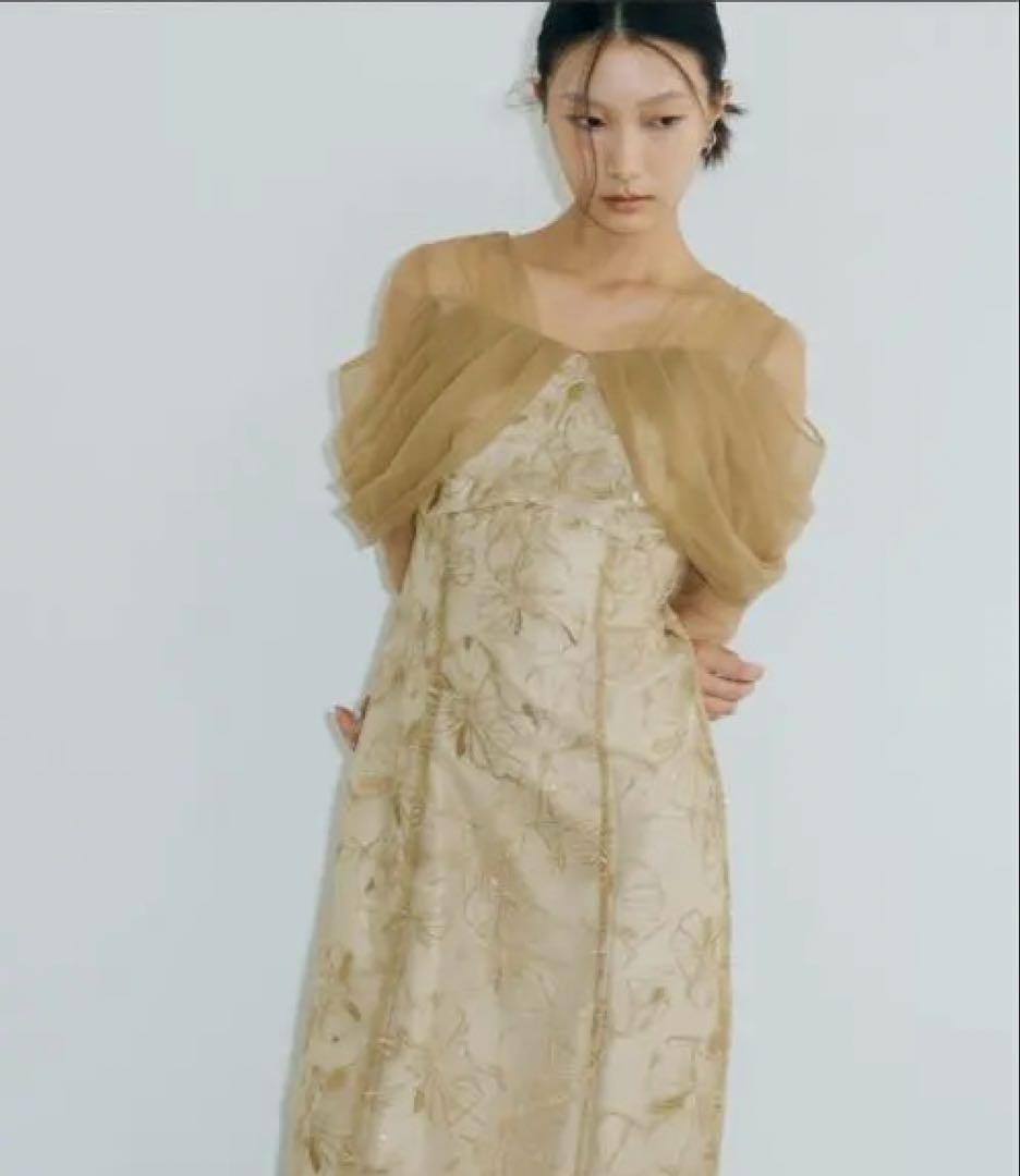 ANDRESD チュールスパンコールドレス sサイズ