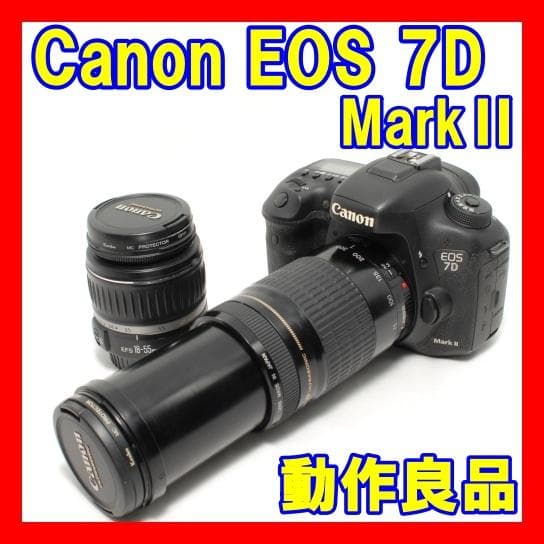 ☘️動作良品☘️Canon EOS 7D Mark Ⅱ 超望遠ダブルレンズセット