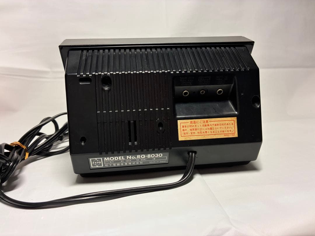 動作品　national RQ-8030 データレコーダー　カセットプレーヤー