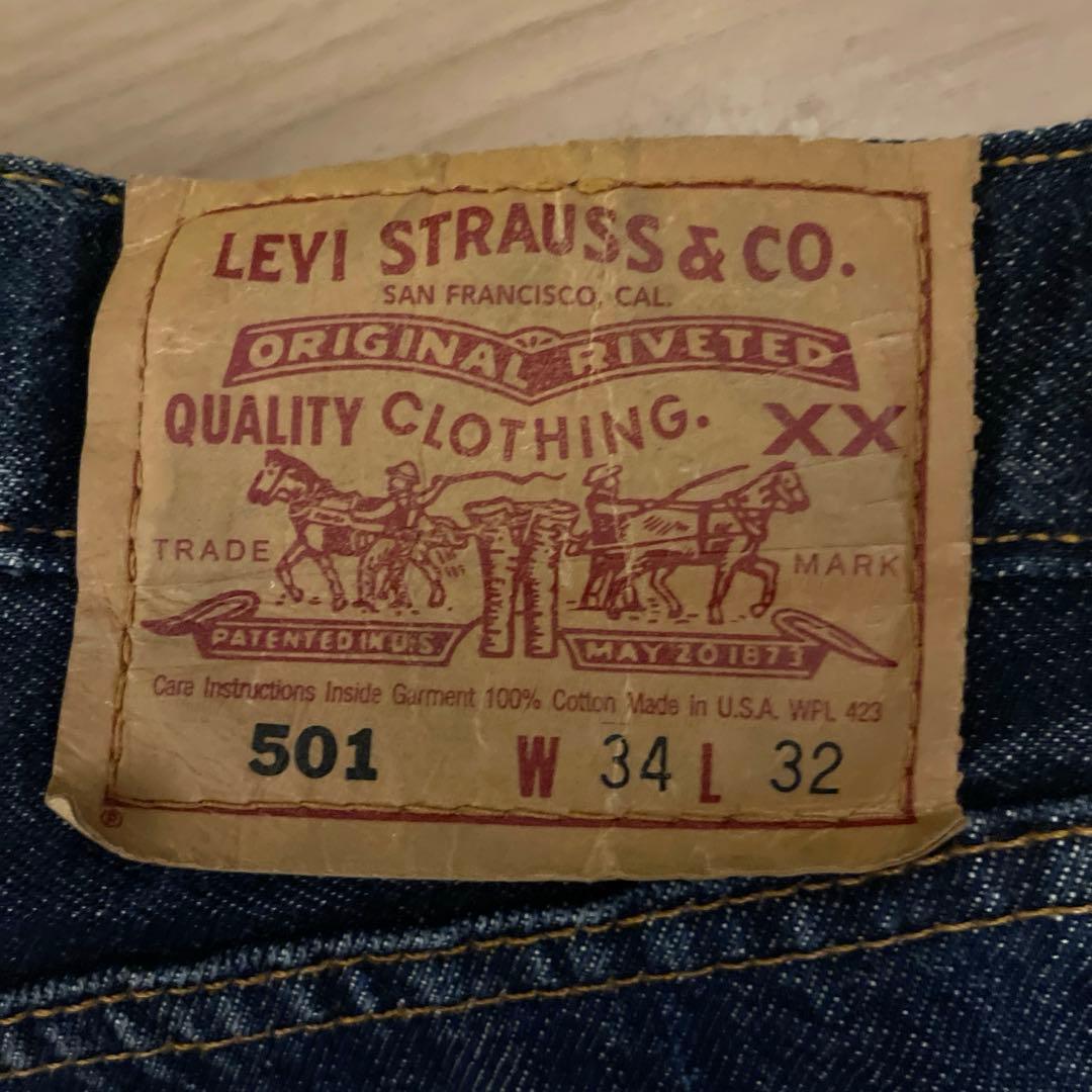 【良品】濃紺 LEVI'S 501 93 米国製 最終モデル W34 x L32