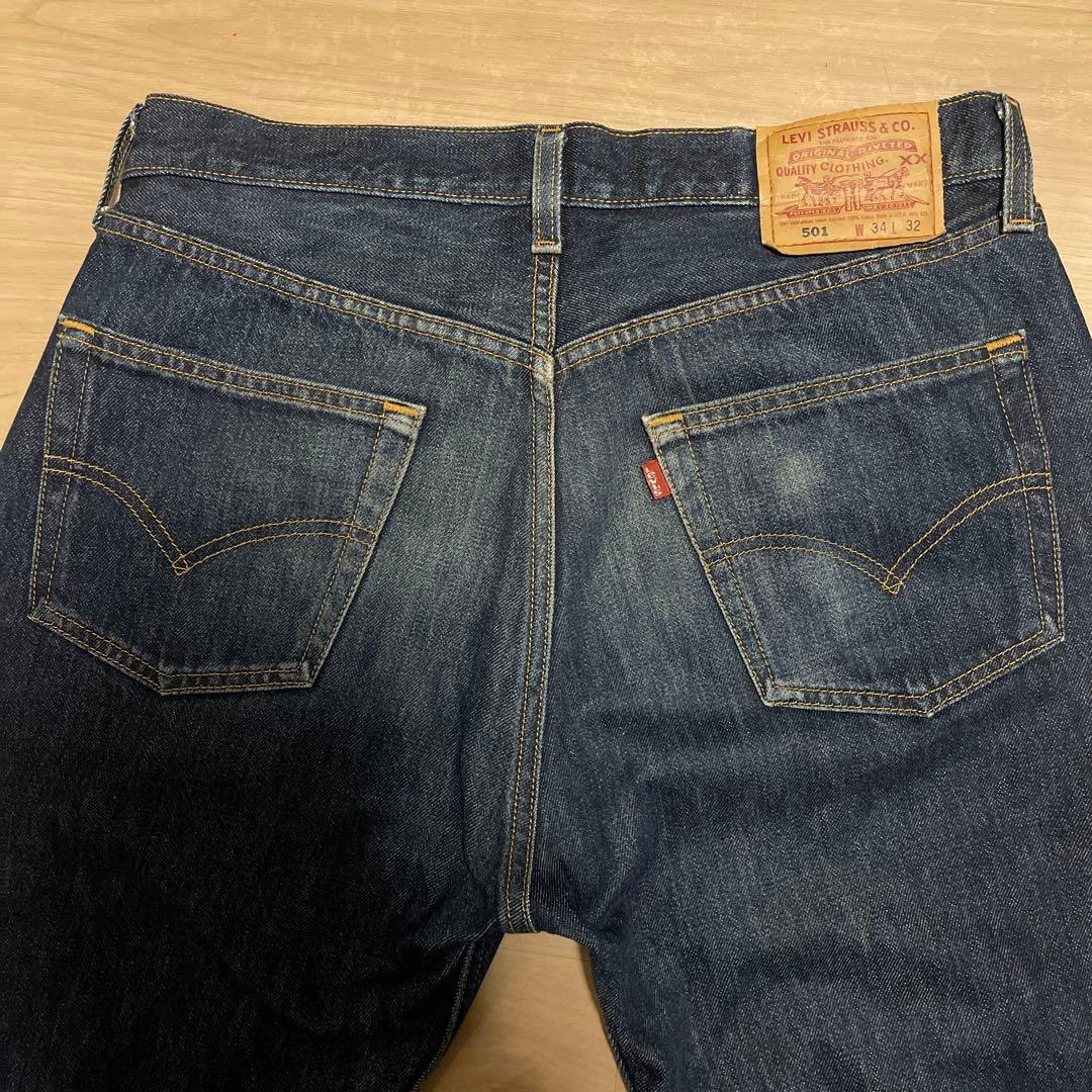 【良品】濃紺 LEVI'S 501 93 米国製 最終モデル W34 x L32