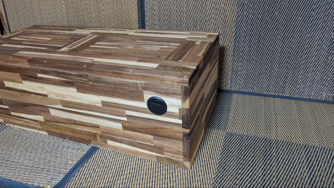 ゆこケージ！アカシア集成材15ミリ幅120縦45奥行60蜜蝋仕上げ！