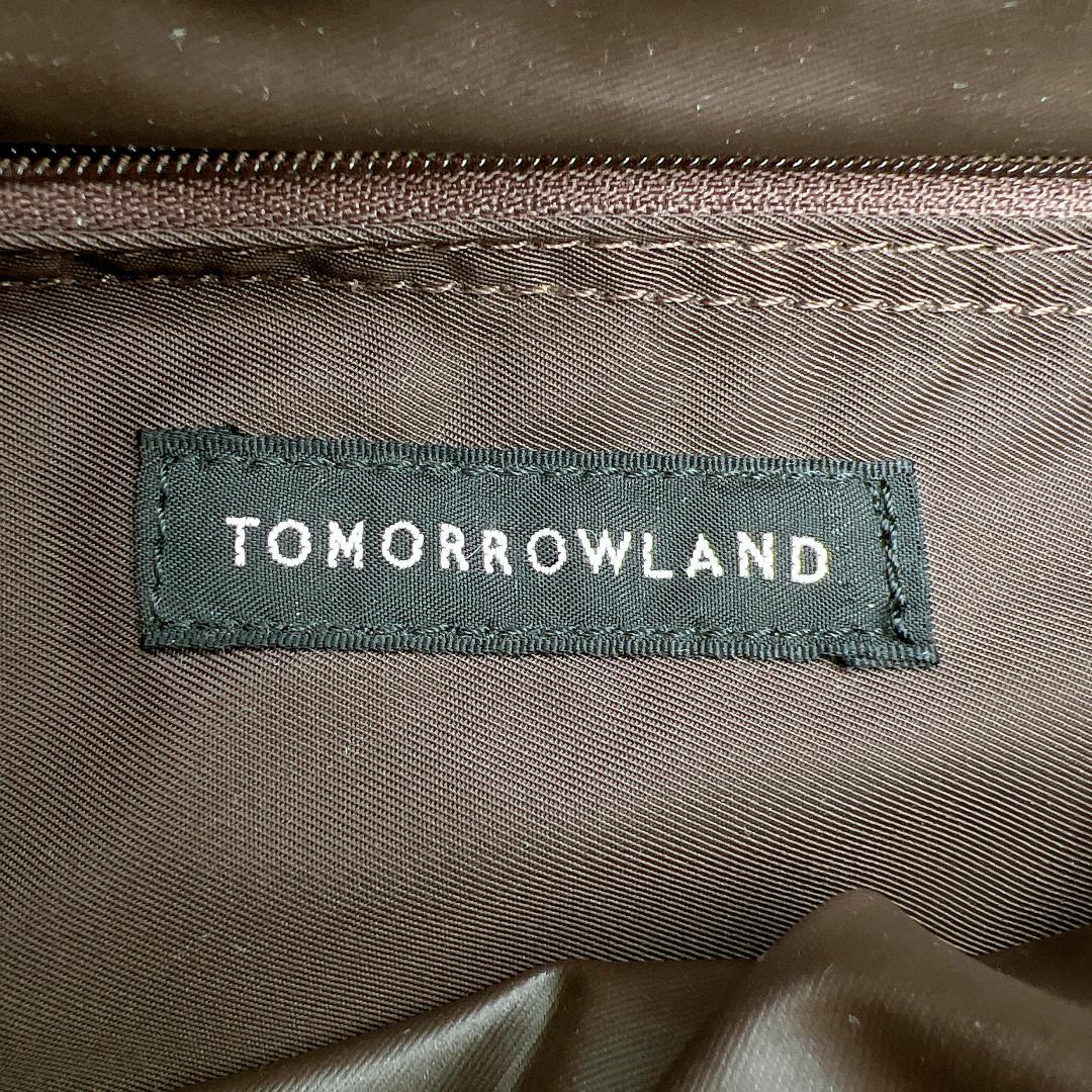 TOMORROWLAND ナイロン レザー ショルダーバッグ A4可　f399