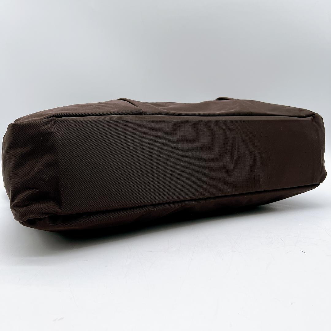 TOMORROWLAND ナイロン レザー ショルダーバッグ A4可　f399