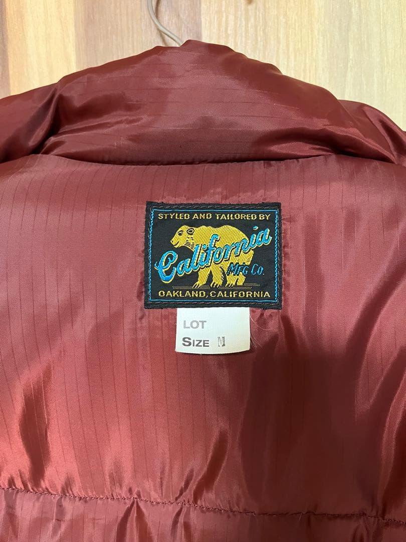 レインボーカントリー　レザーダウンベスト　Mサイズ