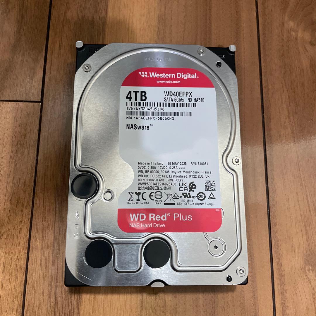 内蔵型ハードディスクドライブ Western Digital WD40EFPX 4TB NAS HDD