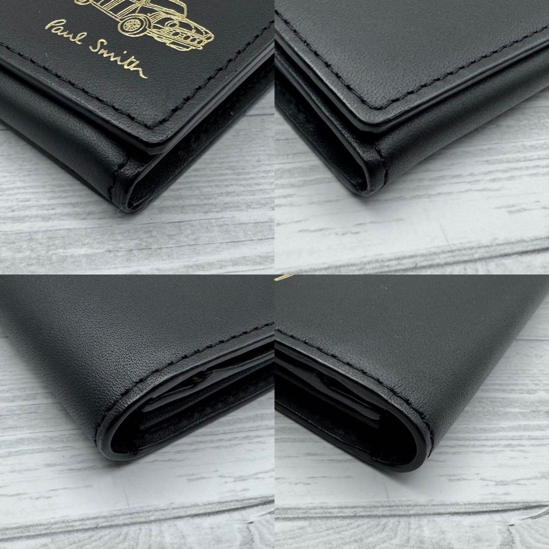 【美品】PaulSmith　名刺入れ　カードケース　レザー　ブラック　車