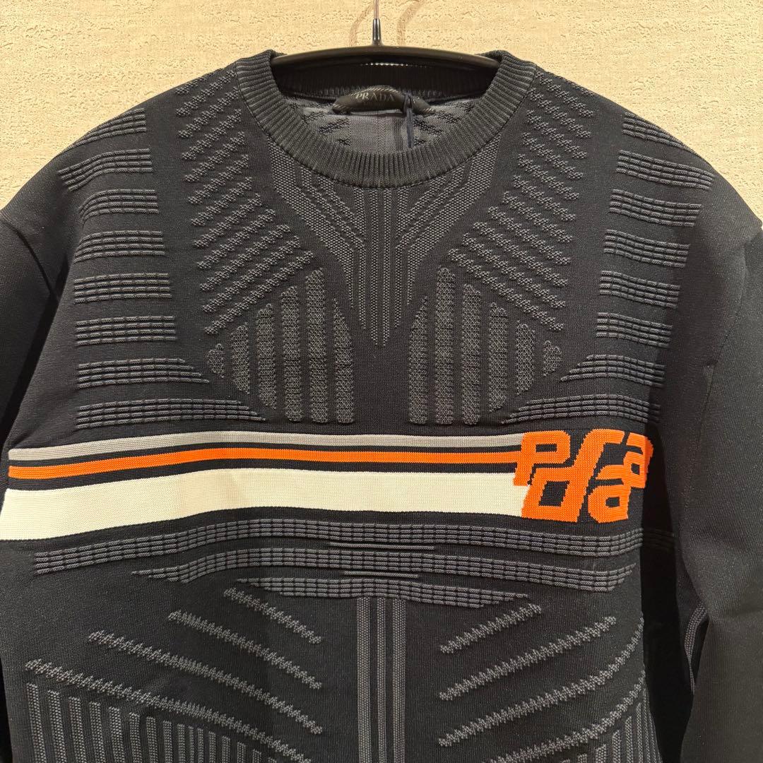 PRADA ブラック 長袖ニット 48