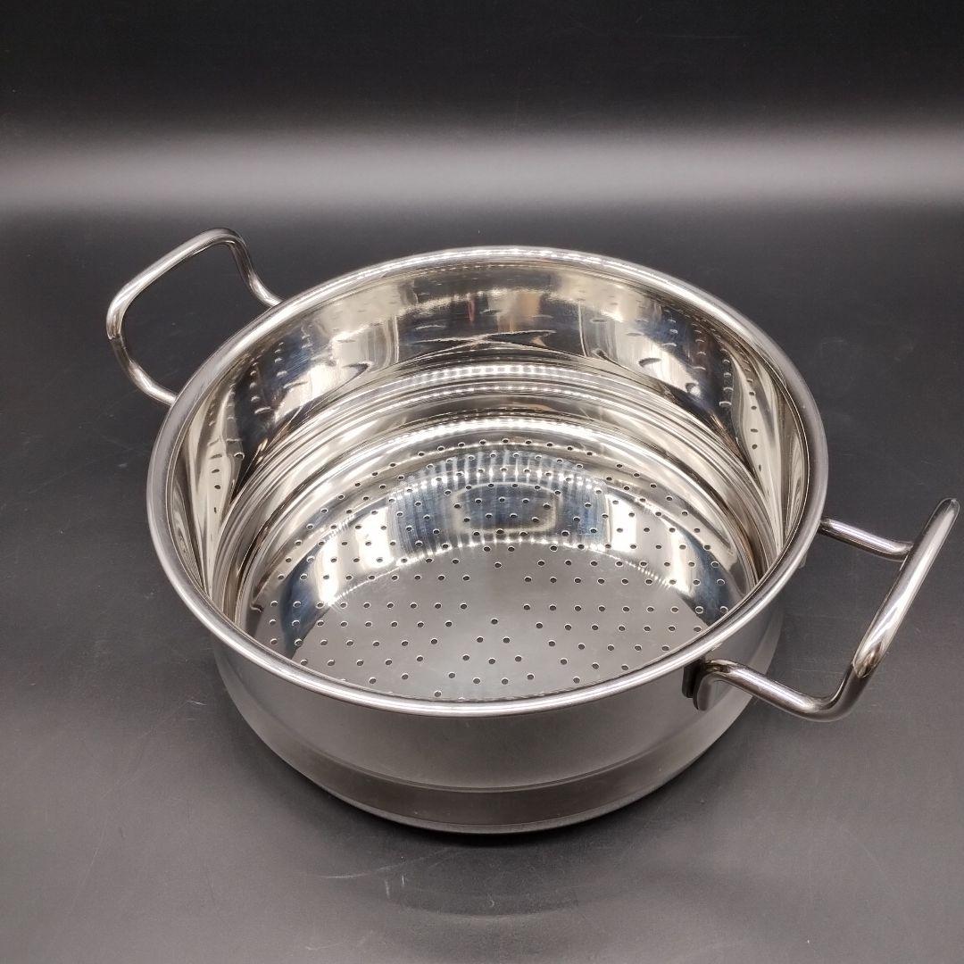 geo product 蒸し器付 両手鍋