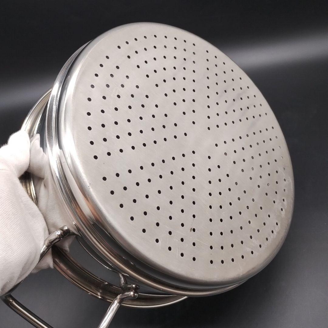 geo product 蒸し器付 両手鍋