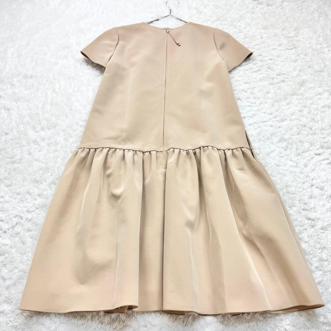 美品✨ フォクシー マットストレッチグログラン ローウエスト ワンピース 38