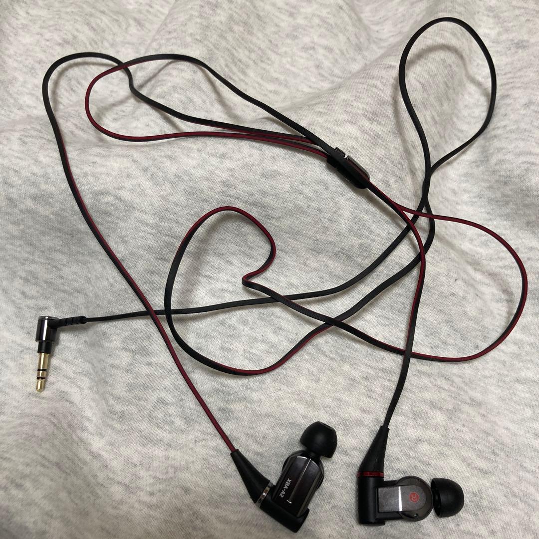 ソニー　SONY XBA-A2 有線イヤホン ブラック/レッド