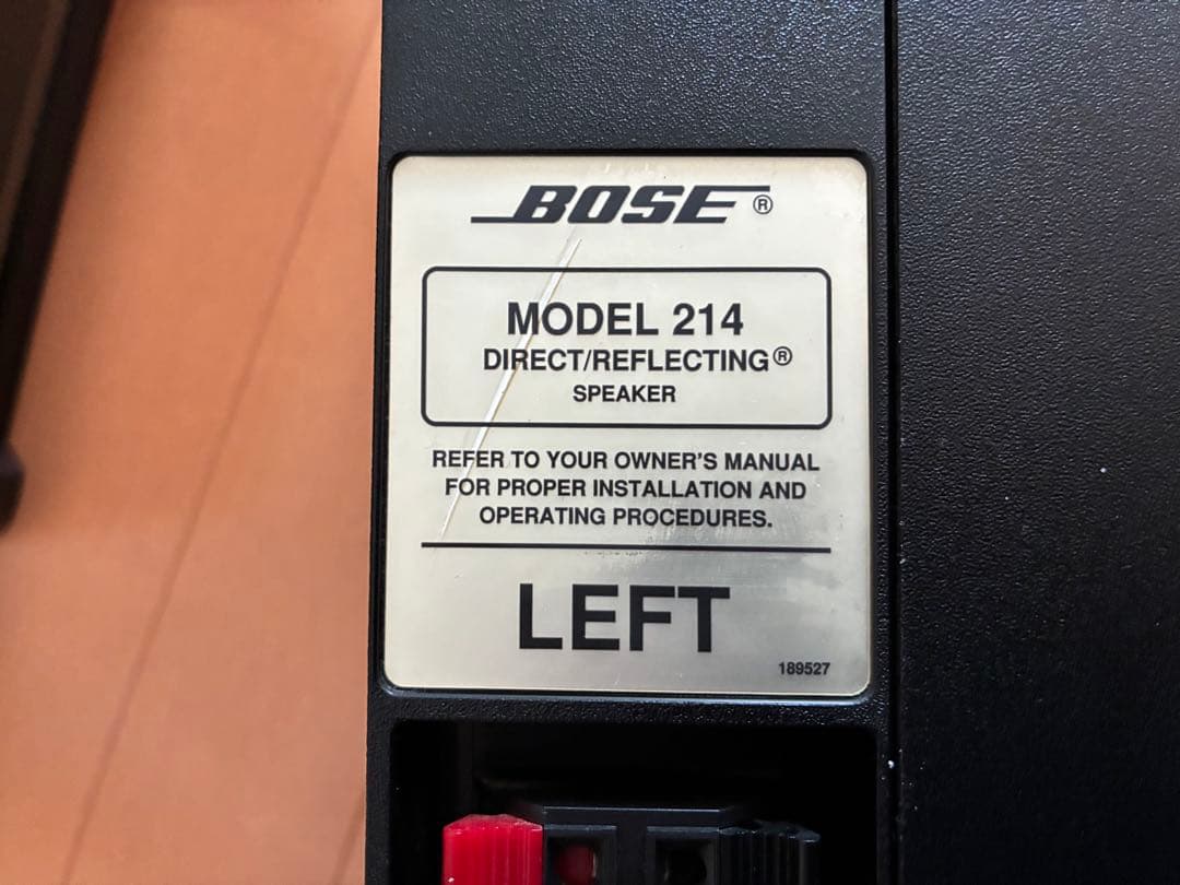 Bose スピーカー 2個セット ブラック　MODEL214
