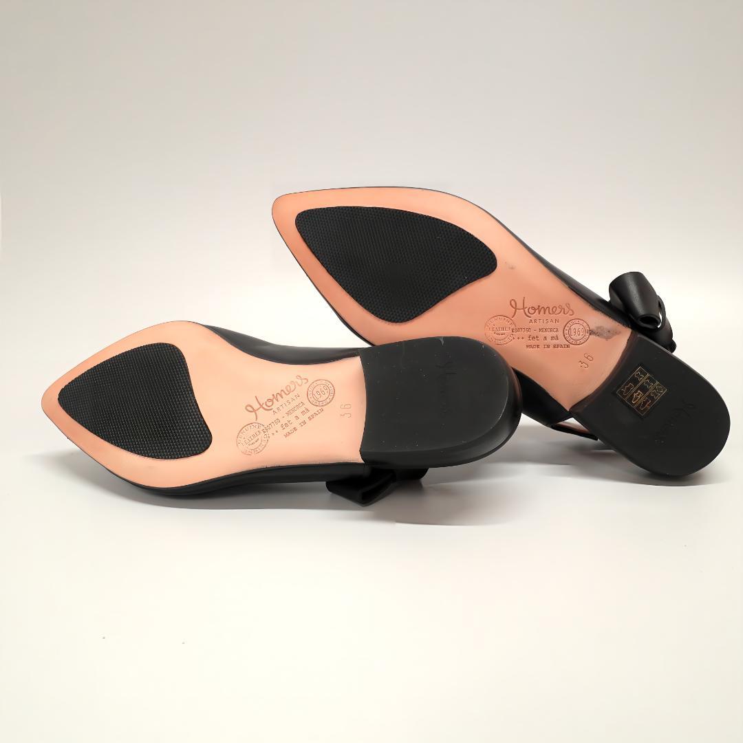 rs｜ホーマーズ リボン フラットシューズ36